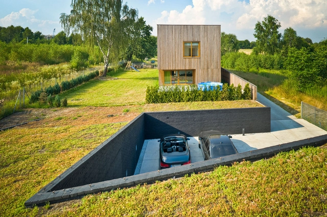 Casas en Rybnik / Jojko+Nawrocki Architekci - Casas, Jardín, Fachada, Bancas