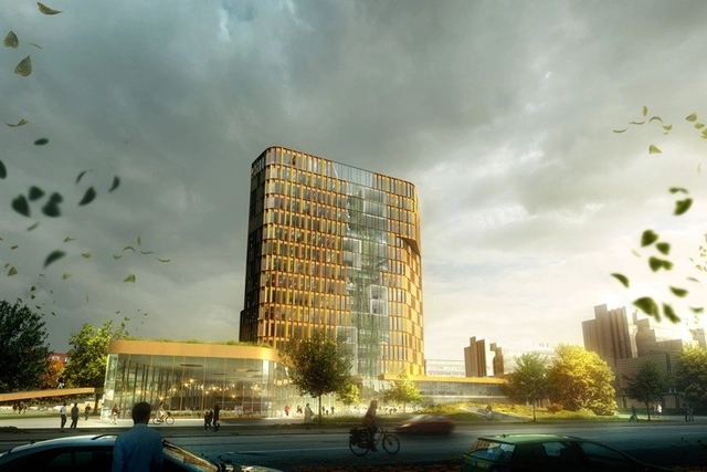 Torre Científica para la Universidad de Copenhague / CF Møller Architects - Fachada, Urbano
