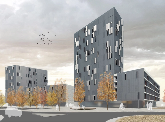 Conjunto de Vivienda Social en Milán / studio wok - Residencial