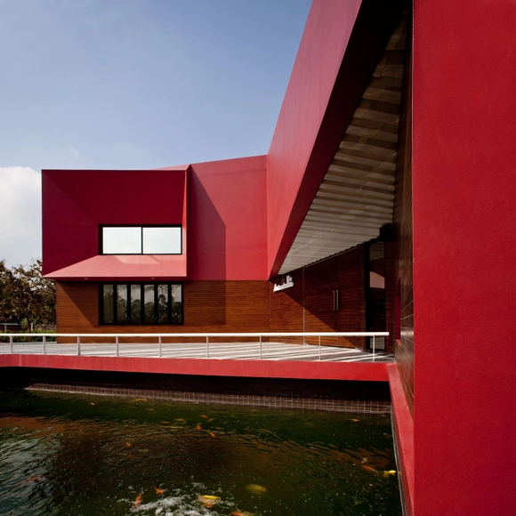 Showroom de Autostella / Supermachine Studio - Showroom, Escaleras, Fachada