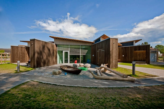 Kinder Solrosen / Stein Halvorsen Sivilarkitekter - Kindergarten, Fachada