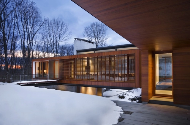 Casa Puente / Joeb Moore + Partners Architects - Casas, Terraza, Fachada, Puerta, Fijación Vigas, Barandas