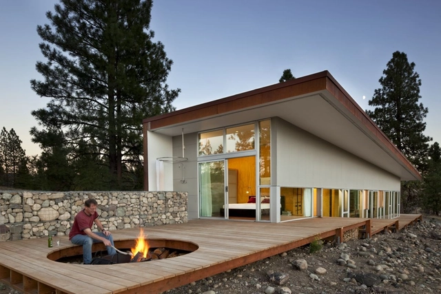 Casa en la Colina / David Coleman Architecture - Casas, Terraza, Puerta, Fachada, Fijación Vigas