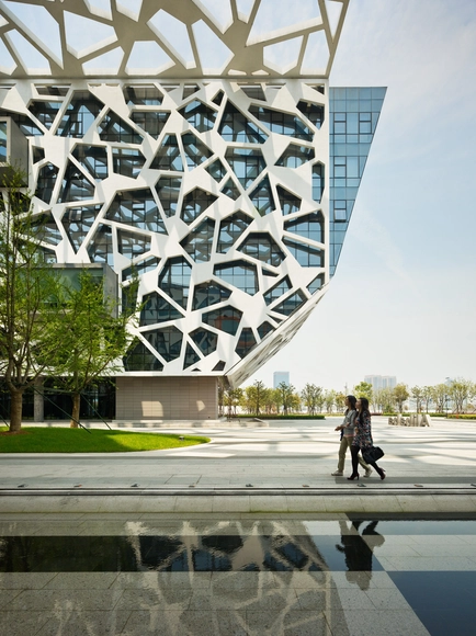 Oficina Central Alibaba / Hassell - Edificios Institucionales, Jardín, Fachada