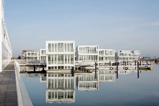 Casas Flotantes en IJburg / Architectenbureau Marlies Rohmer - Vivienda Colectiva, Fachada