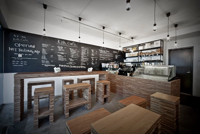 Kith Café / HJGHER - Café, Cocina, Iluminación, Mesas