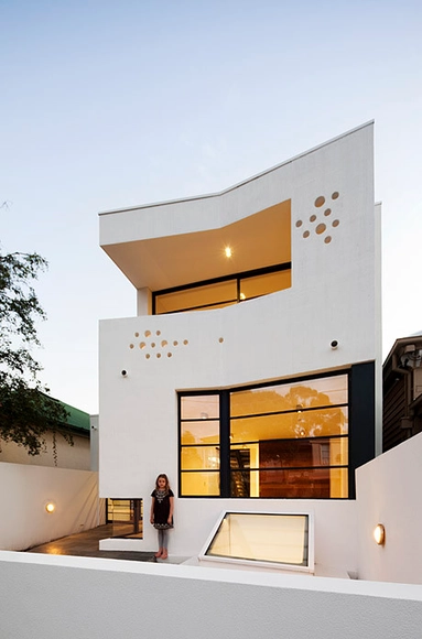 Casa Blanca en Prahran / Nervegna Reed Architecture + PH Architects - Casas, Fachada