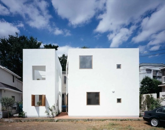 Casa Interior & Casa Exterior / Takeshi Hosaka Architects - Casas, Fachada, Puerta