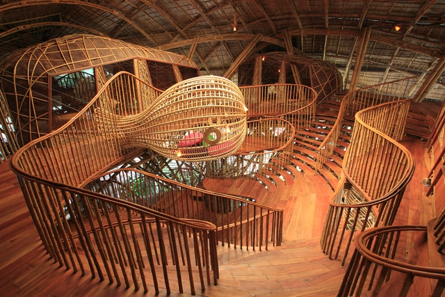 Centro de Educación Ecológica para Niños / 24H > architecture - Otros Edificios, Barandas, Arco, Fijación Vigas