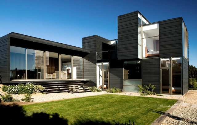 Casa A / Moure Rivera Arquitectos - Casas, Jardín, Fachada, Puerta