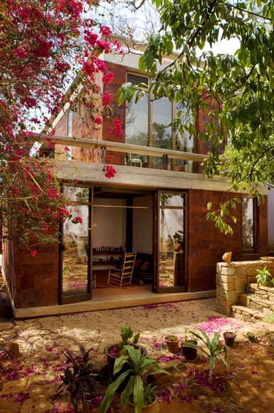 Casa-Estudio Oaxaca / Taller de Arquitectura-Mauricio Rocha - Casas, Jardín, Fachada, Puerta
