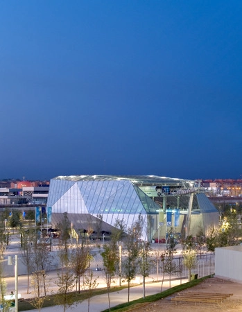 Estación de Telecabina Expo Zaragoza 2008 / Vicens + Ramos - Pabellón, Fachada