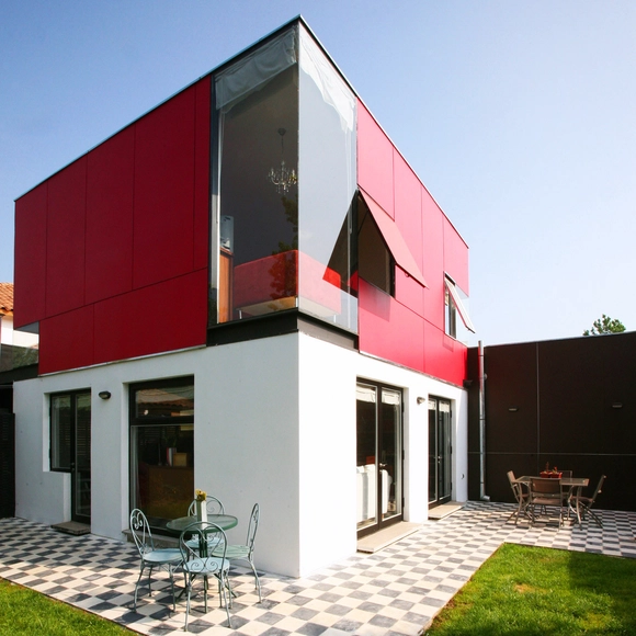 Casa Sasso y Peluquería Blaitt / 57STUDIO - Servicios, Fachada, Puerta, Sillas, Bancas, Mesas