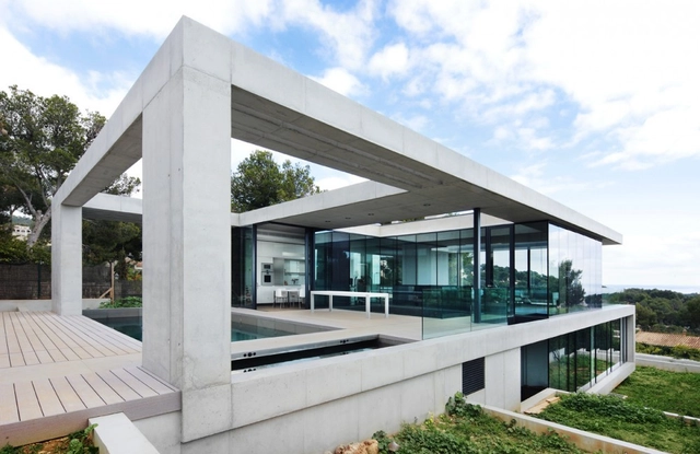 Casa en Costa d’en Blanes / SCT Estudio de Arquitectura - Casas, Fachada, Fijación Vigas