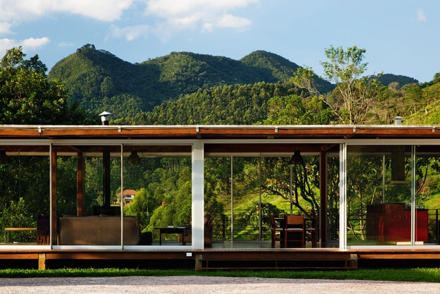 Casa en São Francisco Xavier / Nitsche  - Casas, Jardín, Fachada, Cierros, Bosque