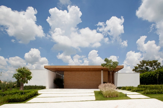 Casa VR01 / ALN Arquitetos - Casas, Jardín, Fachada, Escaleras