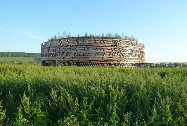 Centro de Visitantes, Museo Alésia / Bernard Tschumi Architects - Museo, Fachada