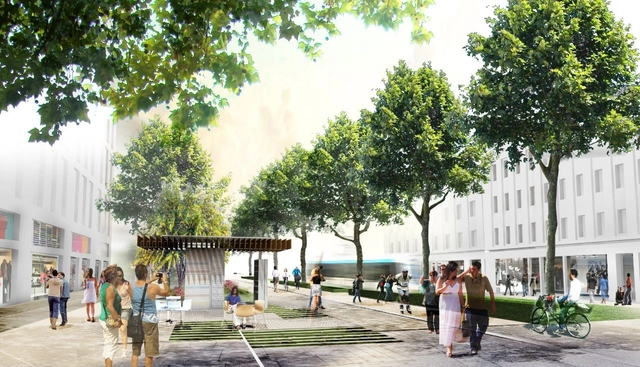 Re-Think Athens Winning Proposal / OKRA - Facade
