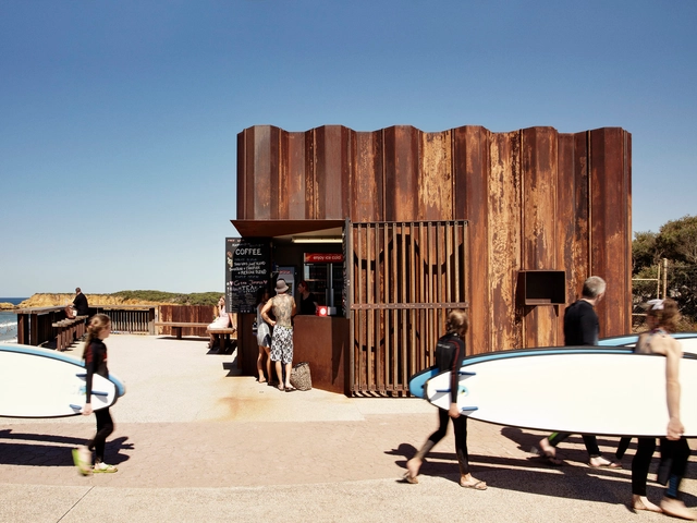 Kiosko de la Tercera Ola / Tony Hobba Architects - Tienda
