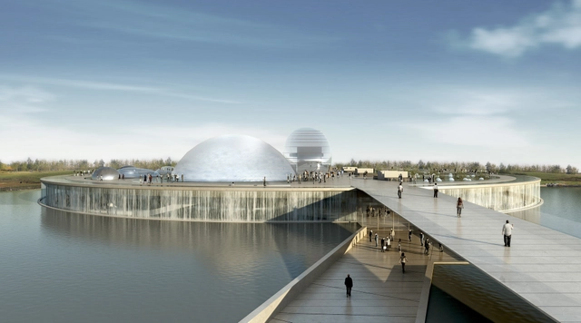 Museo de Ciencia y Tecnología en Beijing / BL/KLM Architects + BIAD - Centro Cultural, Fachada