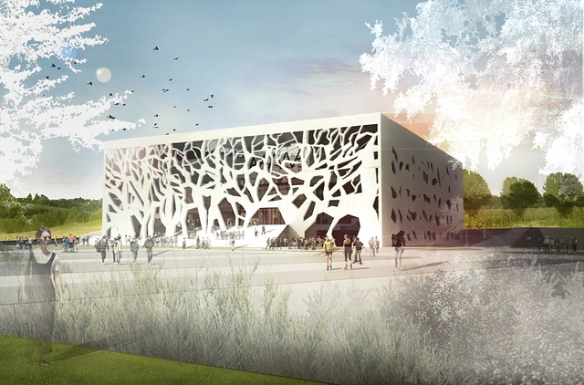 Grottammare Cultural Center / Bernard Tschumi Architects - Cultural Center, Facade, Arch