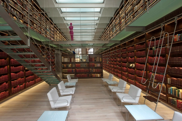 Biblioteca Antonio Castro Leal / BGP arquitectura - Renovación, Fijación Vigas, Mesas