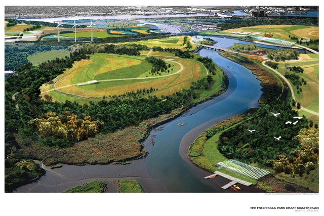 Landfill Reclaimation: Fresh Kills Park Develops as a Natural Coastal Buffer and Parkland for Staten Island - Public Architecture