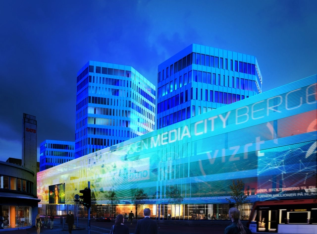 Media City Bergen (MCB) Winning Proposal / MAD arkitekter - Facade, Cityscape