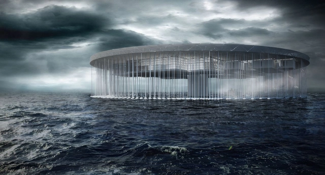 Pacific Ocean Platform Prison Competition Entry / Povilas Zakauskas, Tomas Vaiciulis, Kristijonas Skirmantas - Featured Image