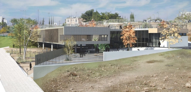 Day Care Center Competition Entry / Uri Cohen Architects - Youth Center, Facade, Fence