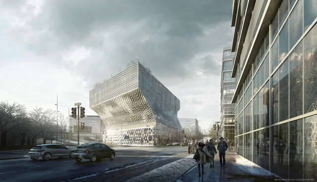 Park 1 Proposal / White - Park, Facade