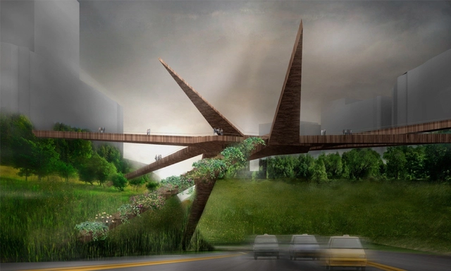 Puente Peatonal en Miraflores / OOIIO - Puente Peatonal