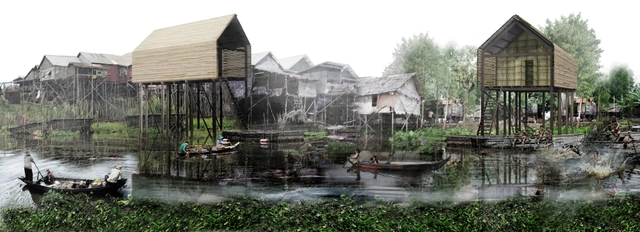 Propuesta de Vivienda Sustentable en Camboya / Architetto Matteo Ascani - Vivienda Colectiva
