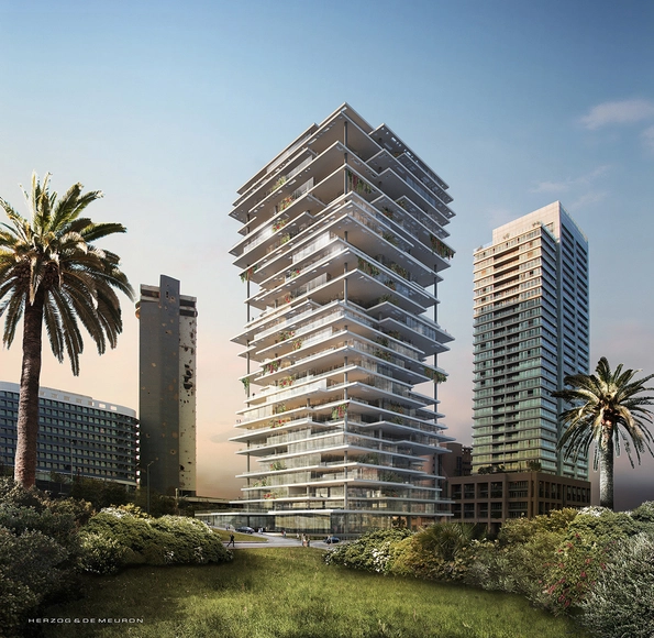 Beirut Terraces / Herzog & de Meuron - Retail , Facade, Cityscape