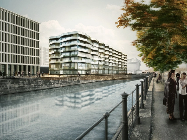 Living on Kunstcampus Winning Proposal / Léon Wohlhage Wernik Architekten - Apartments, Fence, Facade, Cityscape