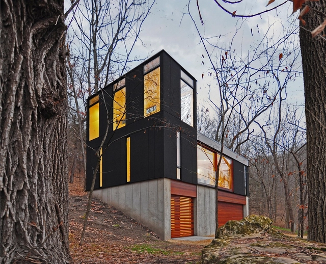 Cabaña Apilada / Johnsen Schmaling Architects - Casas