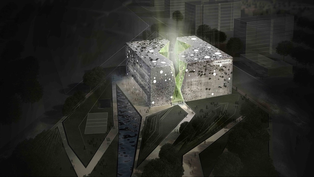 Collider Activity Center Competition Entry / Ignacio Gias, Jesús Lorenzo Garvín, Ana Vida - Recreation & Training, Stairs