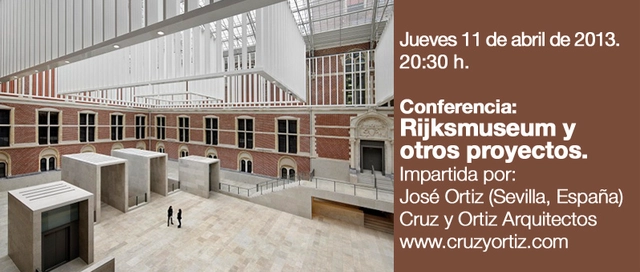 Conferencia Rijksmuseum y otros proyectos / José Ortiz - Imagen Principal