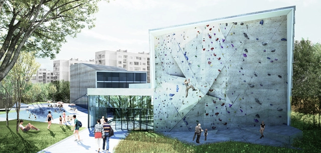 Collider Activity Center Competition Entry / INDEX - Recreation & Training, Facade
