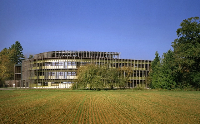 INRA Research Laboratories / Tectoniques - Laboratory, Garden, Facade