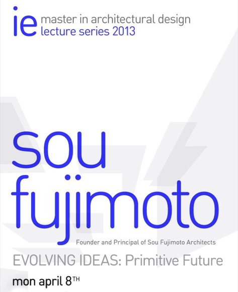 Conferencia “EVOLVING IDEAS: Primitive Future" / Sou Fujimoto - Imagen Principal