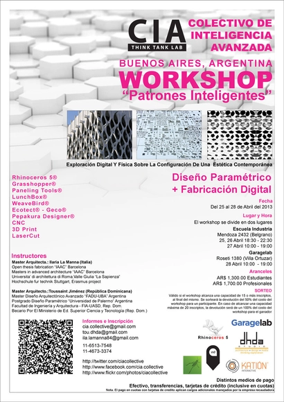 Workshop "Patrones Inteligentes" / Diseño Paramétrico y Fabricación Digital [¡Sorteamos un Cupo!] - Imagen Principal