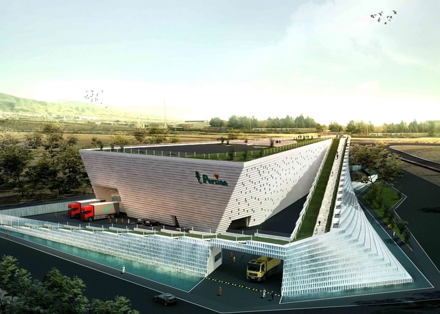 Persian Factory Second Prize Winning Proposal / Hooba Design Group - Factory, Facade