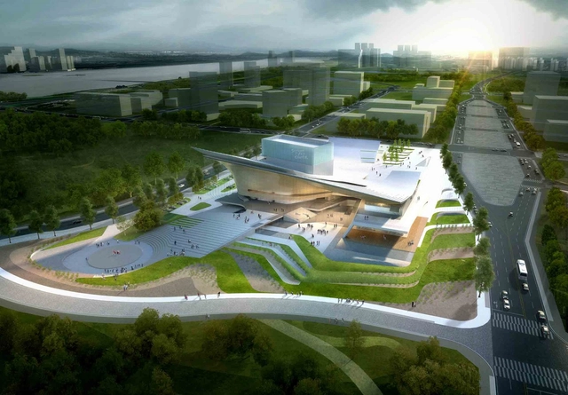 Proposta Vencedora para o Sejong Art Center / DMP Partners - Arquitetura Cultural