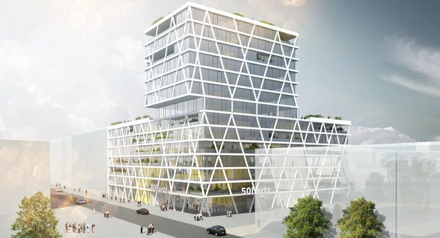 50Hertz Headquarters Winning Proposal / LOVE - Office Buildings, Facade