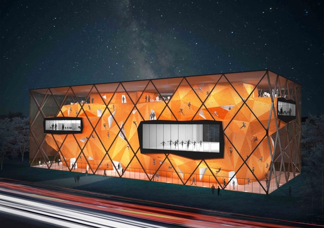 Collider Activity Center Competition Entry / Radionica Arhitekture - Recreation & Training, Facade