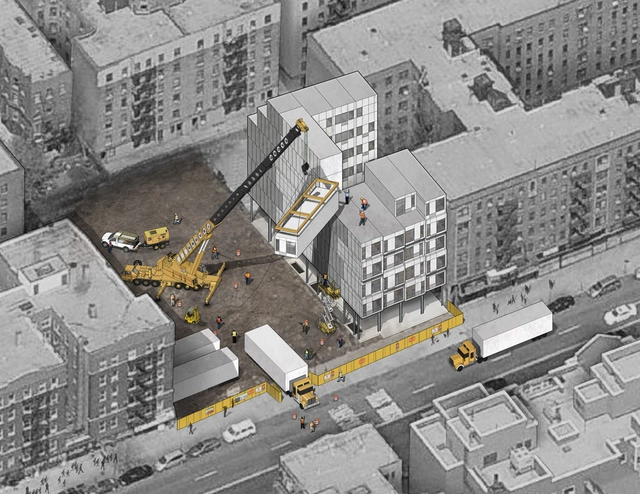 Edificio de viviendas prefabricado de acero y hormigón se levantará en tan sólo un mes en Nueva York - Imagen Principal
