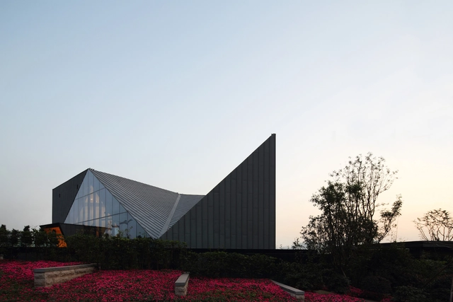 Chongqing Greenland Clubhouse / PURE Architecture - Showroom, Garden, Facade