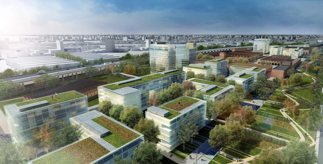 Primer Lugar Concurso Plan Maestro Playa Ferroviaria de Liniers / Estudio Aisenson + Estudio Alberto Varas & Asociados - Plan Maestro, Fachada, Urbano