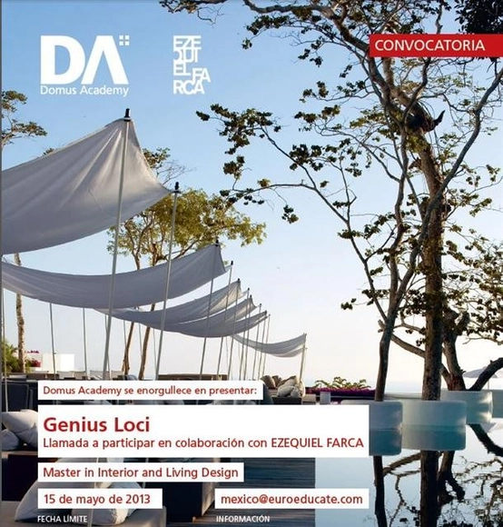 Convocatoria Beca GENIUS LOCI para el Master in Interior and Living Design / Domus Academy + Ezequiel Farca - Imagen Principal